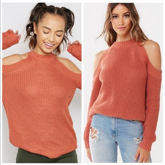Knit Cold shoulder sweater - Picture 1 of 5